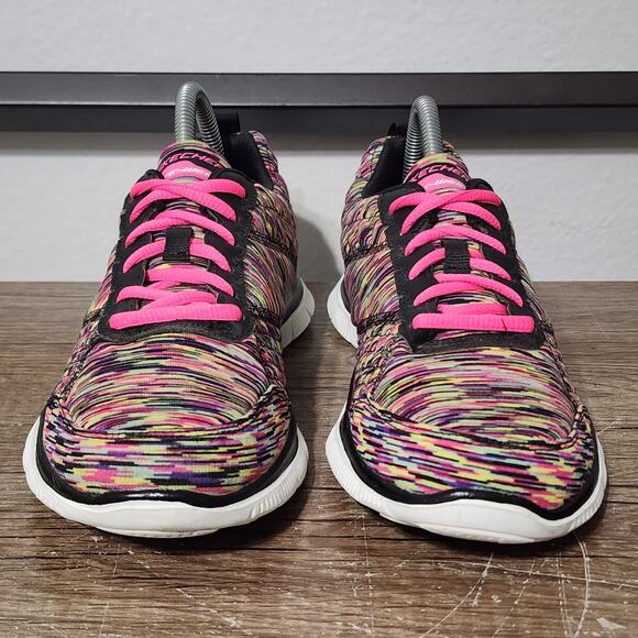 Skechers Flex Appeal Women's Casual Comfort Shoes Sneakers Size 9 Multicolor - Picture 2 of 9